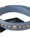 Dolce & Gabbana Blue Leather Handbag Accessory Shoulder Strap