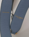 Dolce & Gabbana Blue Leather Handbag Accessory Shoulder Strap