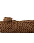 Dolce & Gabbana Brown Slip On Ballerina Flats Wool Knit Shoes