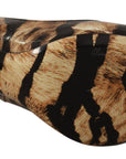 Dolce & Gabbana Brown Slingbacks Leather Tiger Shoes