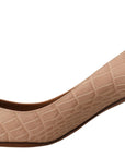 Dolce & Gabbana Beige Leather Pointed Heels Pumps Shoes