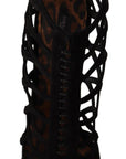 Dolce & Gabbana Black Suede Stiletto Heels Bette Sandals Shoes