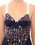 Dolce & Gabbana Blue Sailor Motive Tank Top