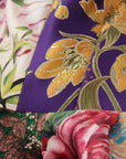 Dolce & Gabbana Dress Midi Patchwork Floral Jaquard Silk