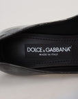 Dolce & Gabbana Black Leather Heels Pumps Plastic Wrapped Shoes