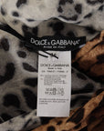 Dolce & Gabbana Brown Leopard Wrap A-line Maxi Viscose Dress