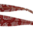 Dolce & Gabbana Red Lace Acetate Rectangle Shades DG4231F Sunglasses