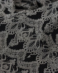 Dolce & Gabbana Black Gray Jacquard Sheath Bodycon Dress