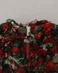 Dolce & Gabbana Multicolor Geranium A-line Knee Length Dress
