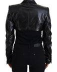 Dolce & Gabbana Black Long Sleeves Crop Blazer Cotton Jacket