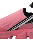 Dolce & Gabbana Pink Low Top Slip On Casual Sorrento Sneakers