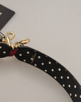 Dolce & Gabbana Red Python Leather Crystals Reversible Shoulder Strap