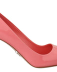 Prada Pink Patent Leather Block Heels Pumps Classic