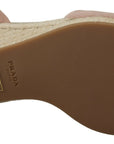 Prada Pink Suede Leather Ankle Strap Sandals