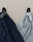 Dolce & Gabbana Two Tone Blue Patchwork Denim Mini Dress