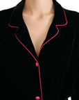 Dolce & Gabbana Black Button Belted Blazer Viscose Jacket