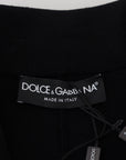 Dolce & Gabbana Black Button Cardigan Blazer Viscose Jacket