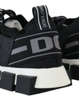 Dolce & Gabbana Black Mesh Sorrento Trekking Sneakers Shoes