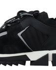 Dolce & Gabbana Black Mesh Sorrento Trekking Sneakers Shoes