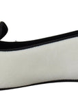 Dolce & Gabbana White Velvet Slip Ons Loafers Flats Shoes