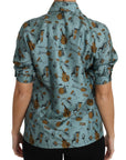 Dolce & Gabbana Multicolor Musical Instruments Silk Short sleeve Shirt