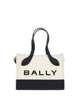 Bally White and Black Leather Mini Handbag