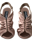 Dolce & Gabbana Light brown Slingback Corset Style Fastening stiletto heels