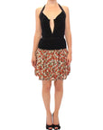 Dolce & Gabbana Multicolor floral bubble halterneck dress
