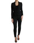 Dolce & Gabbana Black Wool Single Breasted Blazer Coat Jacket