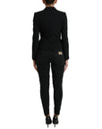 Dolce & Gabbana Black Wool Single Breasted Blazer Coat Jacket