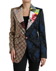 Dolce & Gabbana Multicolor Floral Patchwork Jacquard Jacket