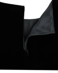 Dolce & Gabbana Black velvet shortsleeved blouse