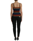 Dolce & Gabbana Multicolor Stripes Spaghetti Strap Tank Top