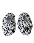 Dolce & Gabbana White Logo Print Nylon Slip On Flats Shoes