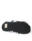 Dolce & Gabbana White Logo Print Nylon Slip On Flats Shoes