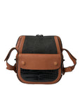 Balenciaga Black Brown Exotic Skin Leather Vertical Crossbody Purse Bag