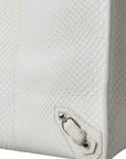 Balenciaga White Yellow Exotic Skin Leather Shopping Tote PAPIER Bag