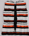 Dolce & Gabbana Multicolored Striped Sequined Stretch Dress