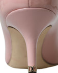 Dolce & Gabbana Light Pink Patent Leather Heels Pumps Shoes