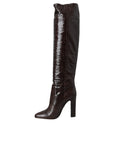 Dolce & Gabbana Brown Exotic Leather Heels High Boots Shoes