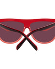 Emilio Pucci Burgundy Plastic Sunglasses
