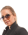 Guess Gold Metal Sunglasses