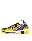 Dolce & Gabbana Yellow Sorrento Crystals Sneakers Womens Shoes