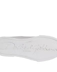 Dolce & Gabbana White Patch Calfskin Nappa Portofino Sneakers Shoes