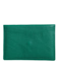 Dolce & Gabbana Green Leather Handbag Clutch Mini Purse Pouch Tablet Case