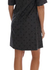 Dolce & Gabbana Gray Polka Dotted Sheath Wool Dress