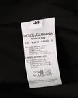 Dolce & Gabbana Gray Polka Dotted Sheath Wool Dress