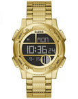 Guess Gold Stainless Steel Digital Watch