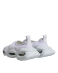 Dolce & Gabbana White Padded Fabric Low Top Sneakers Shoes