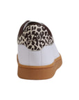 EA7 Emporio Armani Beige Leather Low Top Sneakers